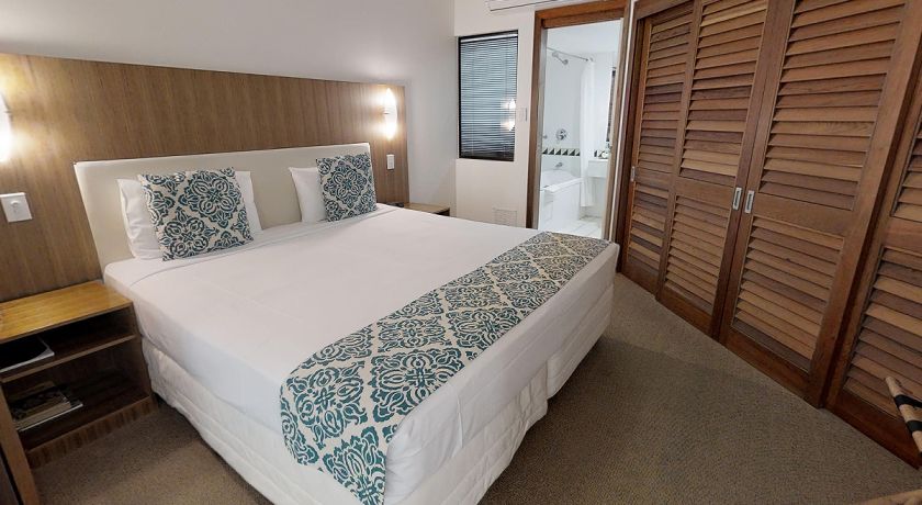 Port Douglas Boutique Holiday Apartments Lounge To Bedroom